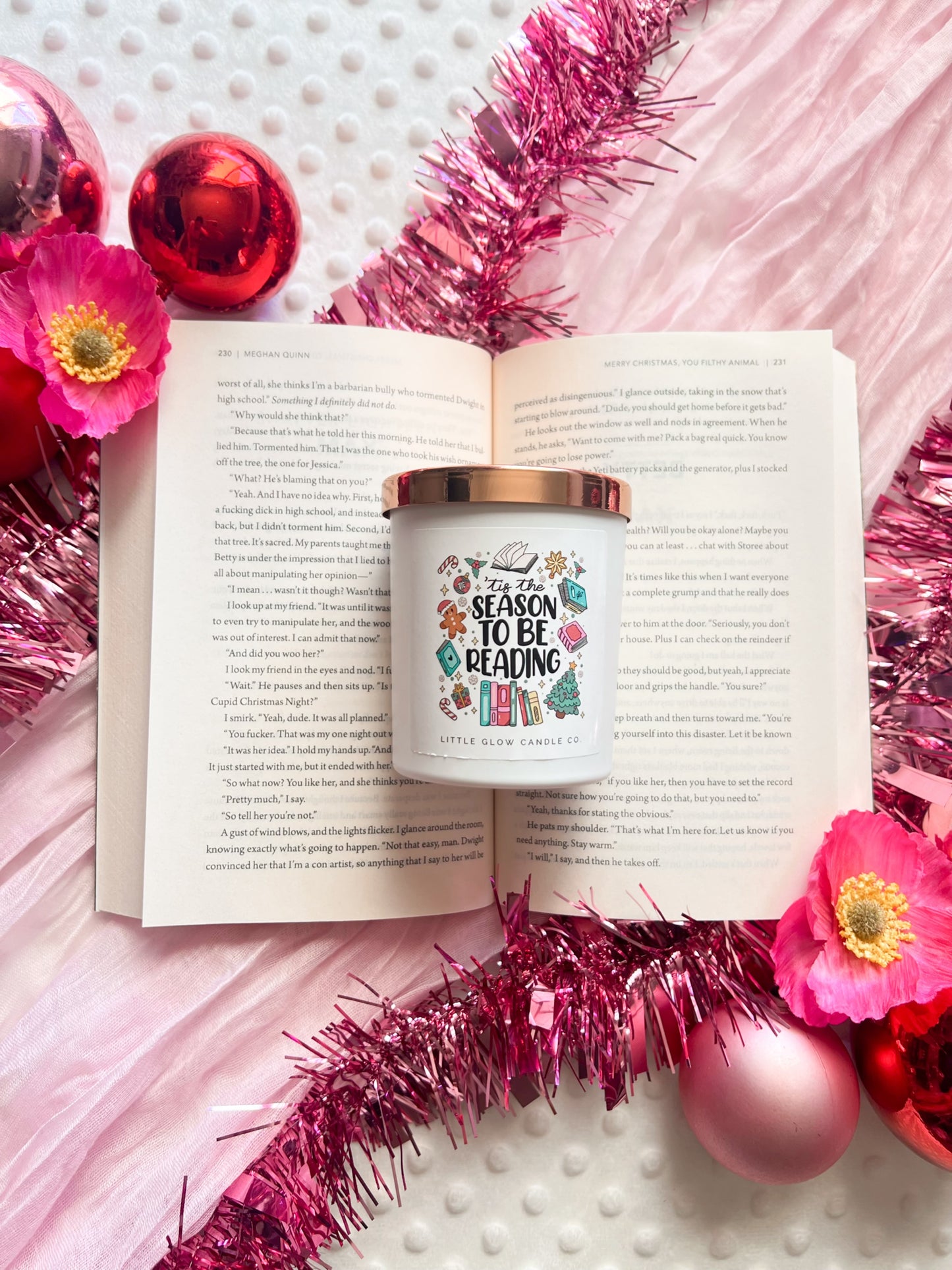 Christmas Book Lovers Candles