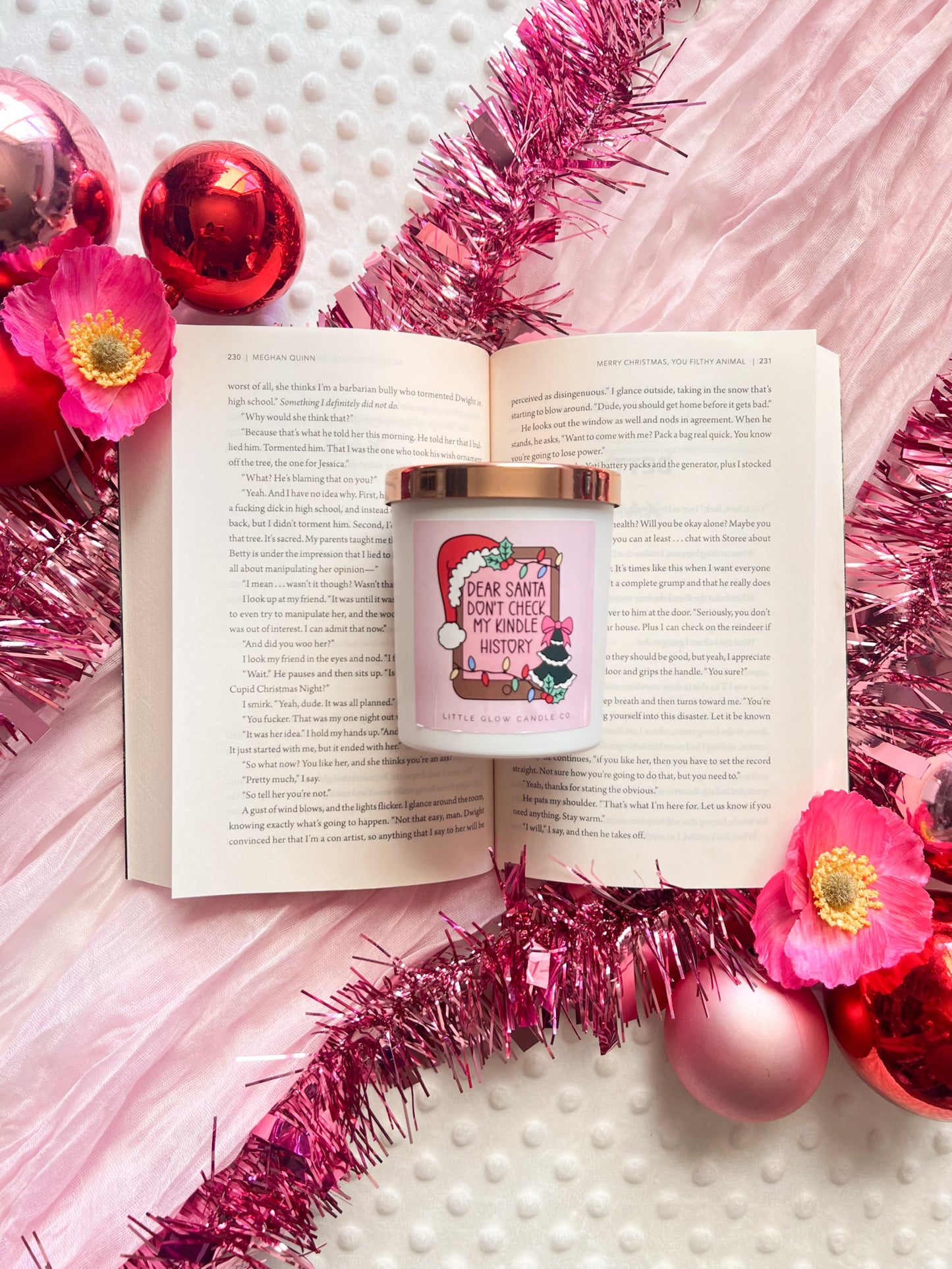 Christmas Book Lovers Candles