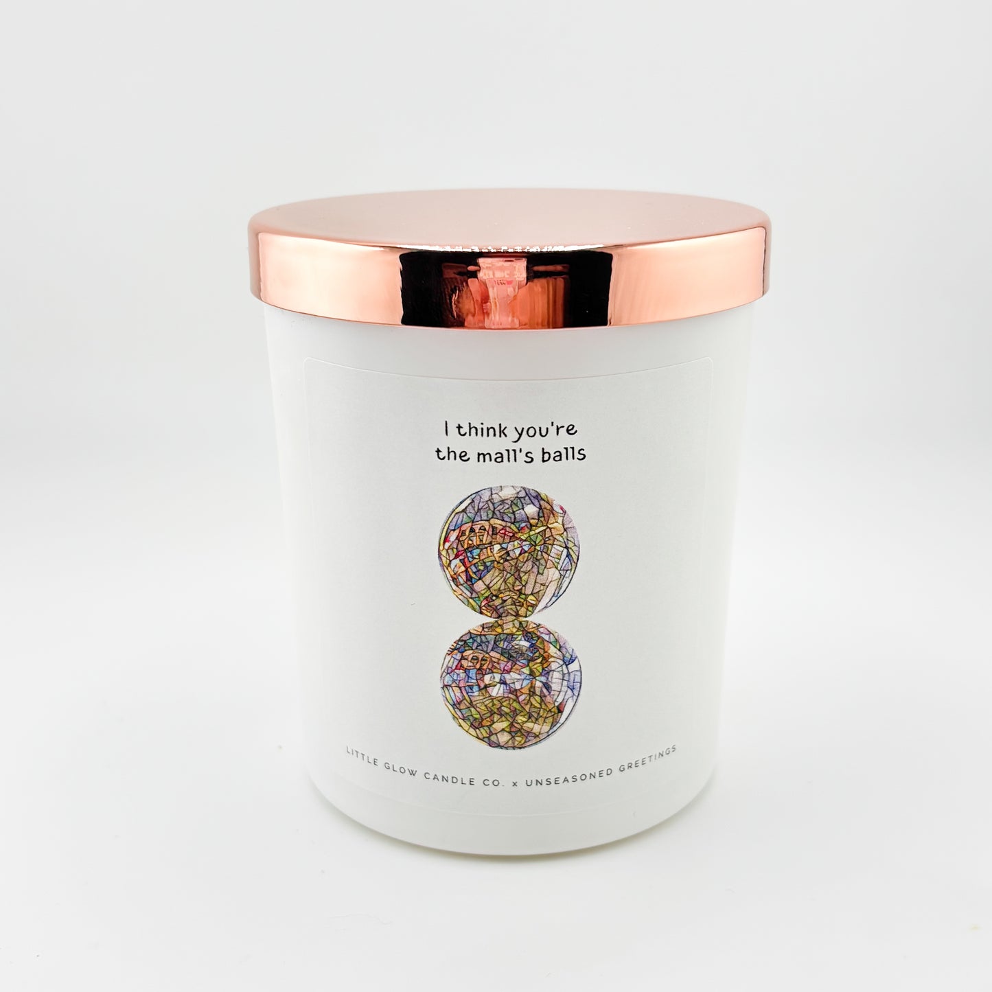Unseasoned Greetings X Little Glow Candle Co. Candles