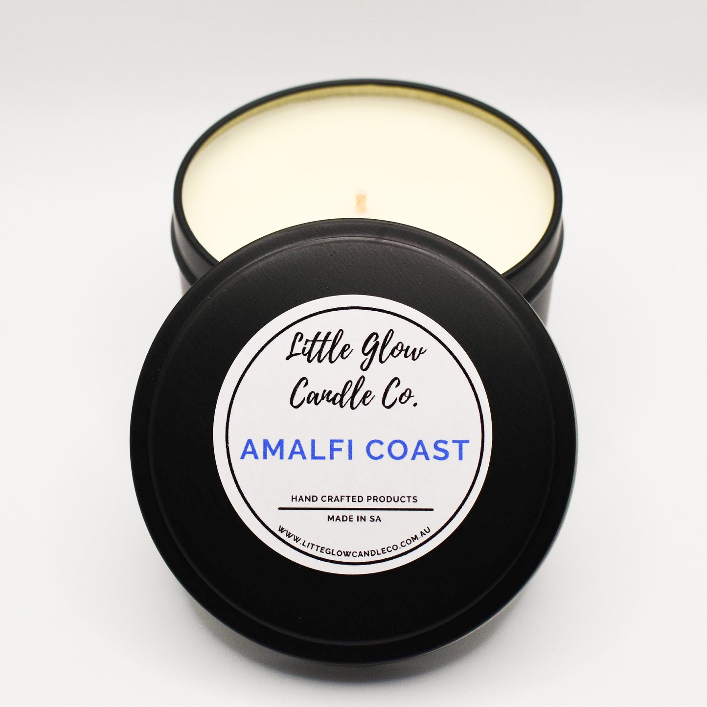 Amalfi Coast Black Tin Candle